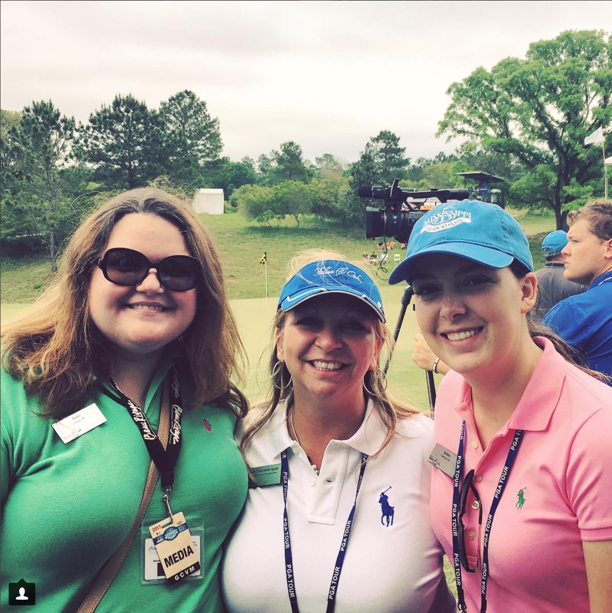 The Beau Rivage public relations team on the green during the final shots of the Mississippi Gulf Resort Classic.